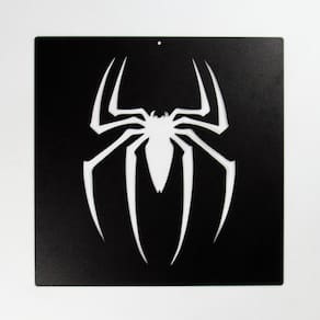 Quadro Aranha Spider Man 38x39 Cm Preto Lixa