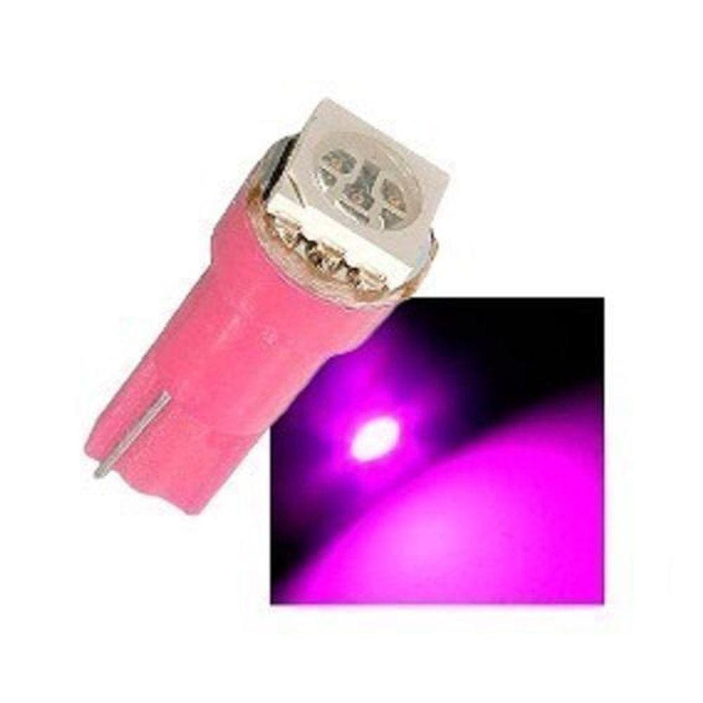 Kit 10 Lâmpadas Pinguinho T5 1 LED - Rosa | Alta Luminosidade | Longa Vida Útil | Baixo Consumo