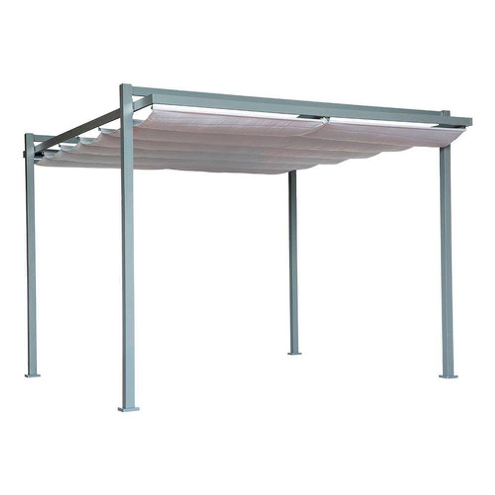 Pergolado Retrátil Aço E Poliester Tenda 3,2x3,6m - Nepal