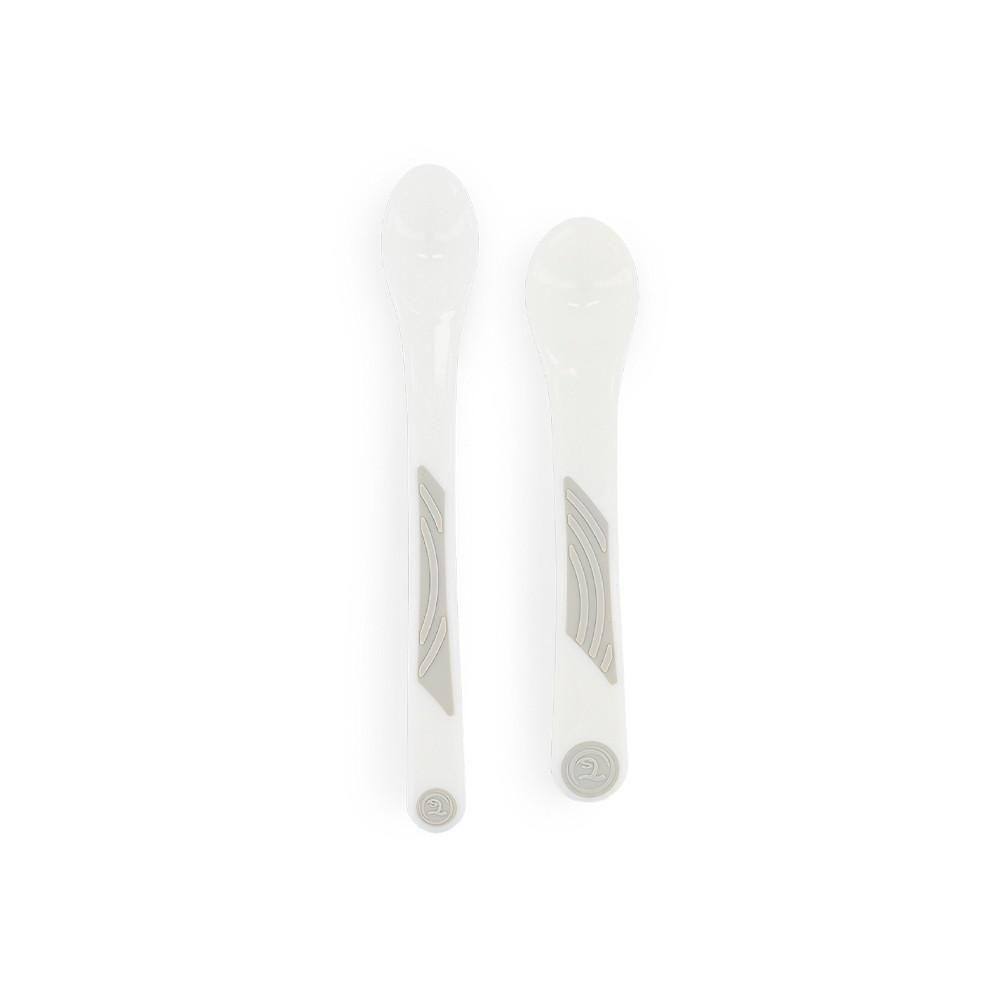 Kit 2 Colheres Branco Twistshake