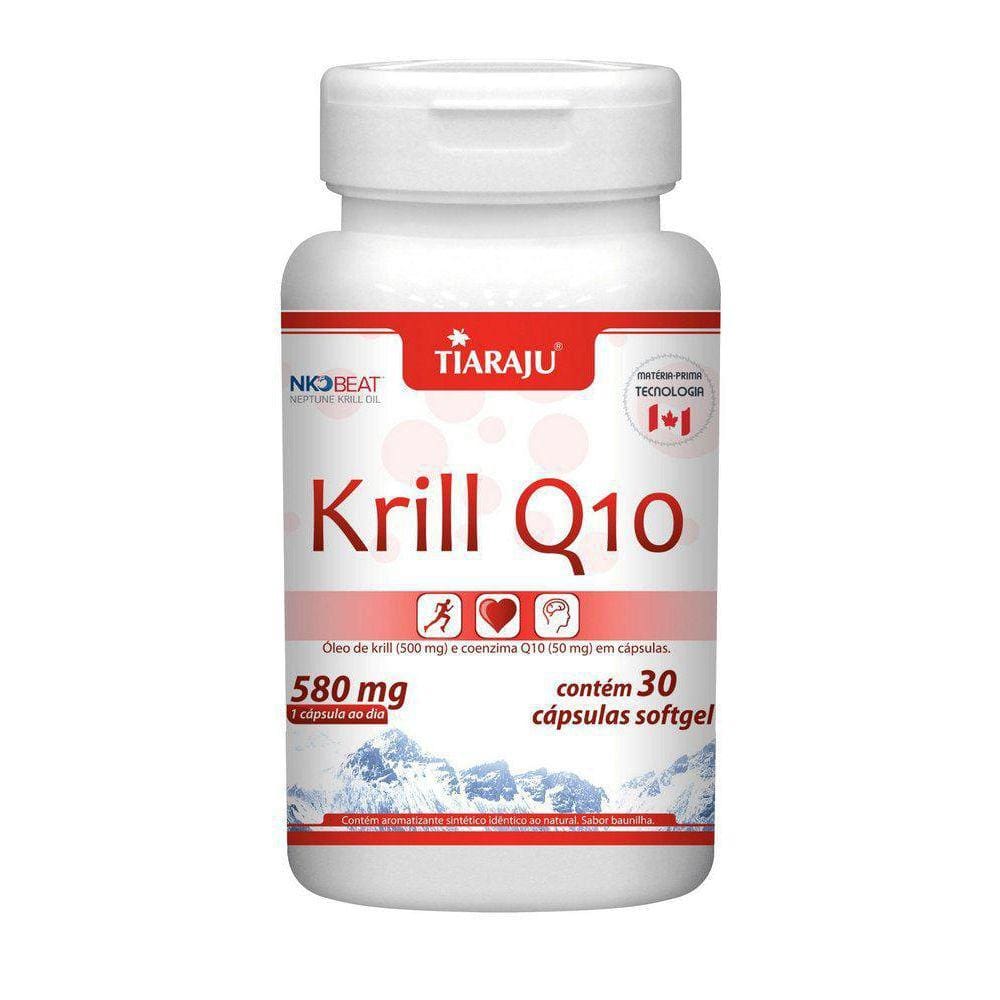 Krill Q10 580Mg Com 30 Cápsulas Softgel Tiaraju