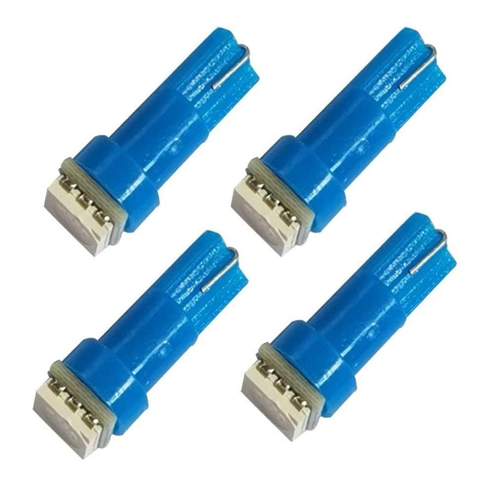 Lâmpadas Pinguinho T5 10 Unidades LED 10000k Azul 12V