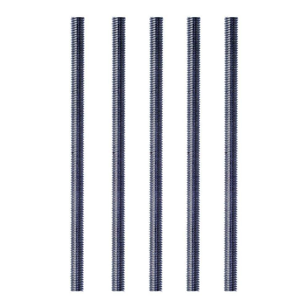 Barra Roscada UNC Multibarras Polido 1PX1m - Embalagem com 5 Unidades