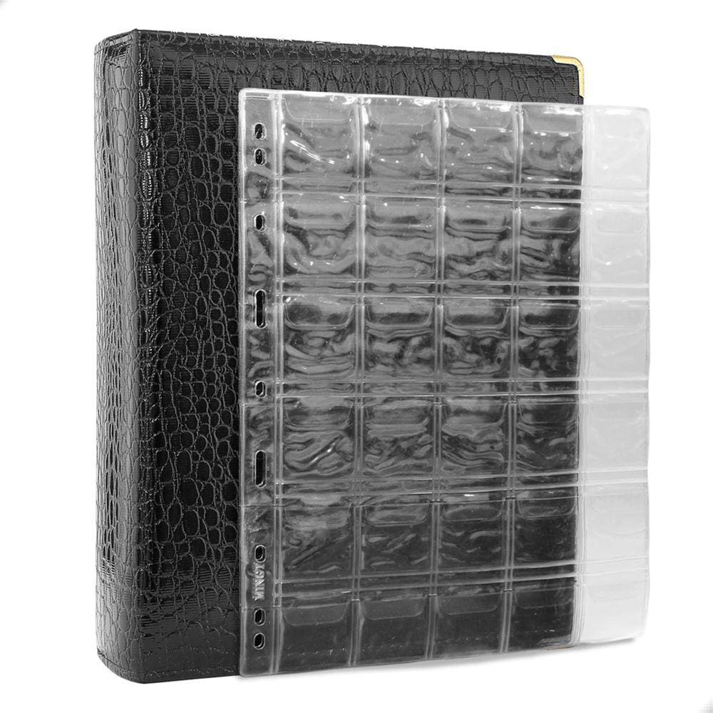 Álbum Fichário 30 Folhas Para 900 Moedas 28x21 Cobra XL
