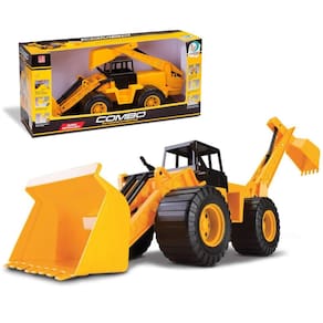 Trator De Brinquedo Mini Retroescavadeira Articulada Veículo Grande de Construção