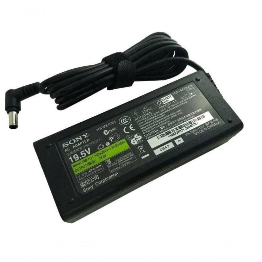 Fonte Carregador Para Notebook Sony Vaio Pcg-71911 Vgn-ns230e-s Pcg-6000 - 19.5v