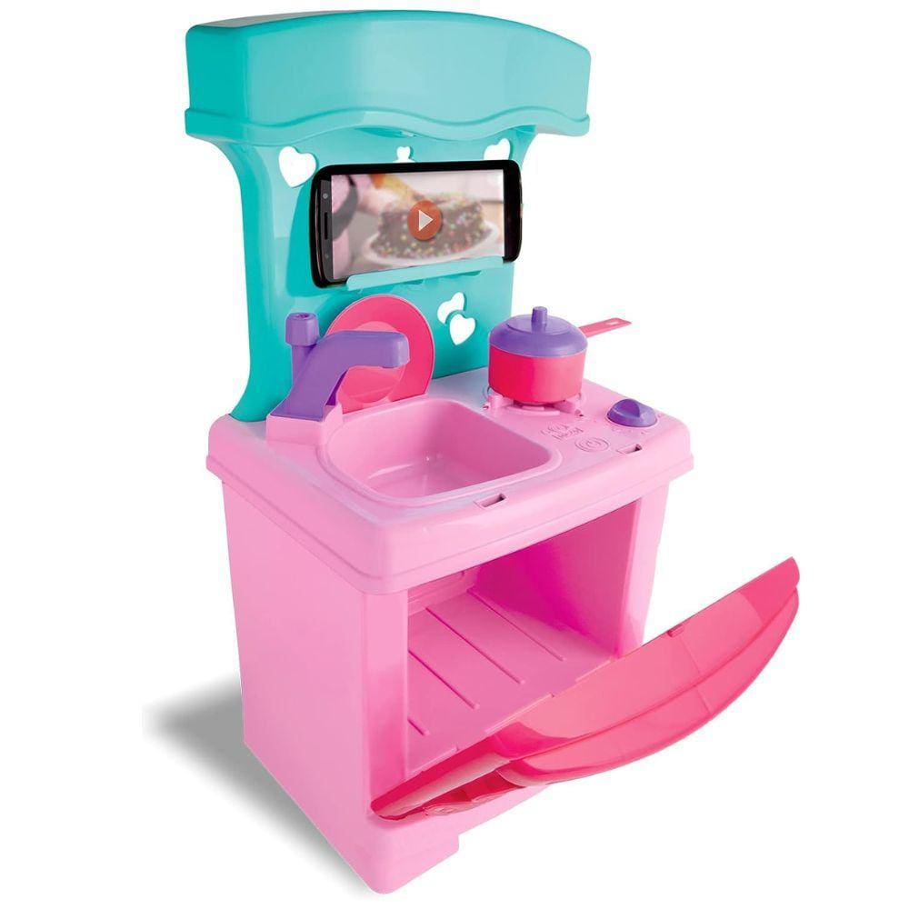 Cozinha Sonho De Menina Brinquedo Infantil Sweet Fantasy Com Utensílios