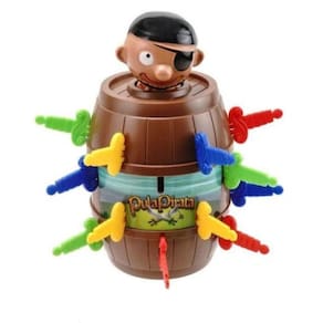 Jogo De Mesa Infantil Pula Pirata Barril Grande Estrela