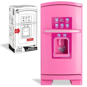 Geladeira De Brinquedo Infantil Sweet Fantasy Sonho De Menina Com Acessórios 50cm