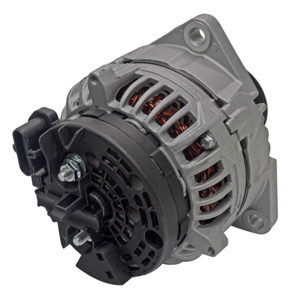 Alternador Mercedes Benz 1215C 1318 Accelo Atego Axor Chassi Séries L Lo Ls O Of Oh 24V 100A 8Vias com Polia Plug 5Pinos