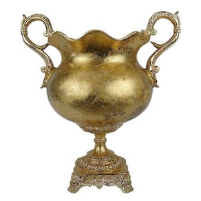 Ânfora Decorativa Dourado - 45x40x27cm - 34607