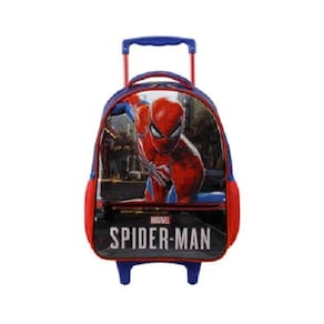 Mochila Escolar Com Rodinha Homem Aranha Nº 16 Xeryus