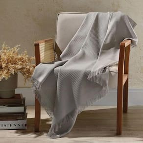 Manta para Sofá Dohler Marrocos 150x210cm AM 4941 cinza