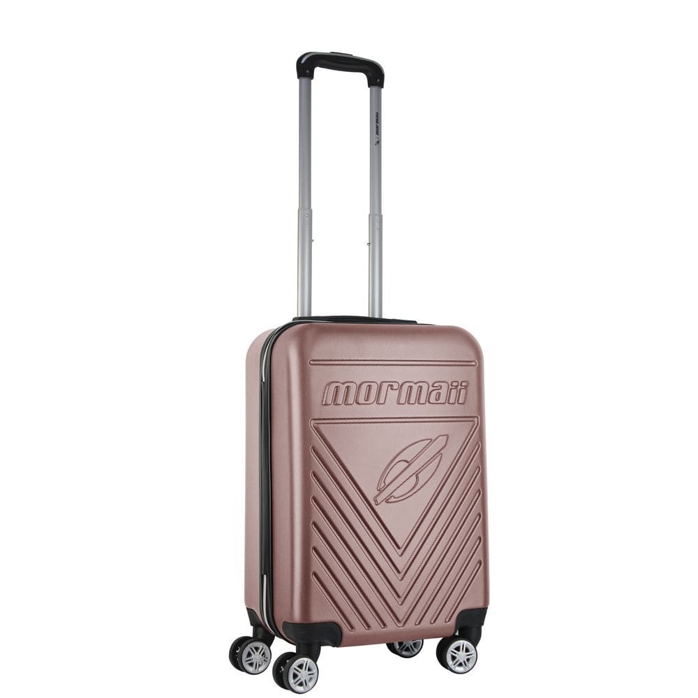 Mala de Bordo Abs para Viagem Mormaii Mor-1544 Cadeado Integrado Rodas Duplas Giro 360 Rose