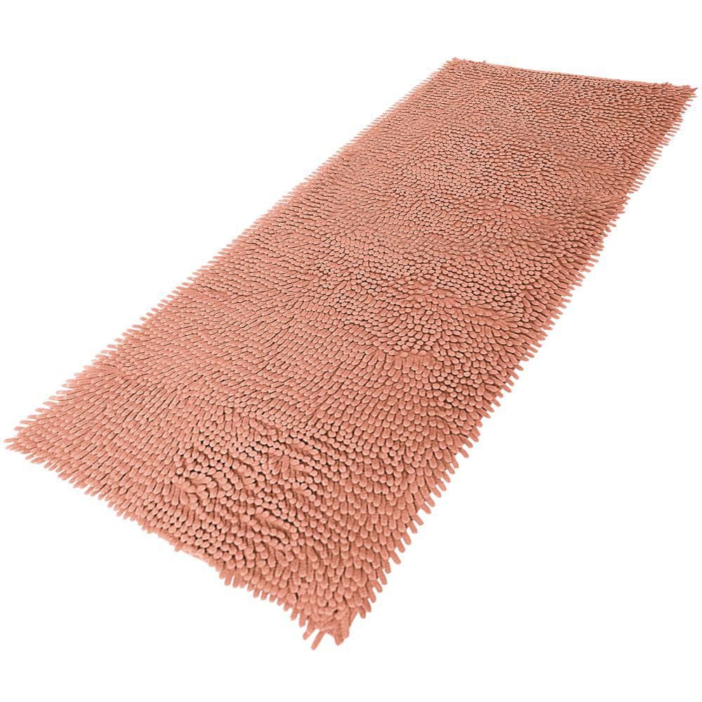 Tapete Passadeira Bolinhas Macarrão Antiderrapante 50x100 Cm Rosê