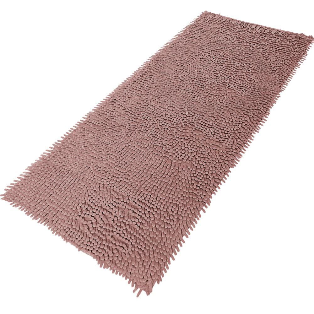 Tapete Passadeira Antiderrapante Bolinha Dedinho 50 X 100cm Marrom