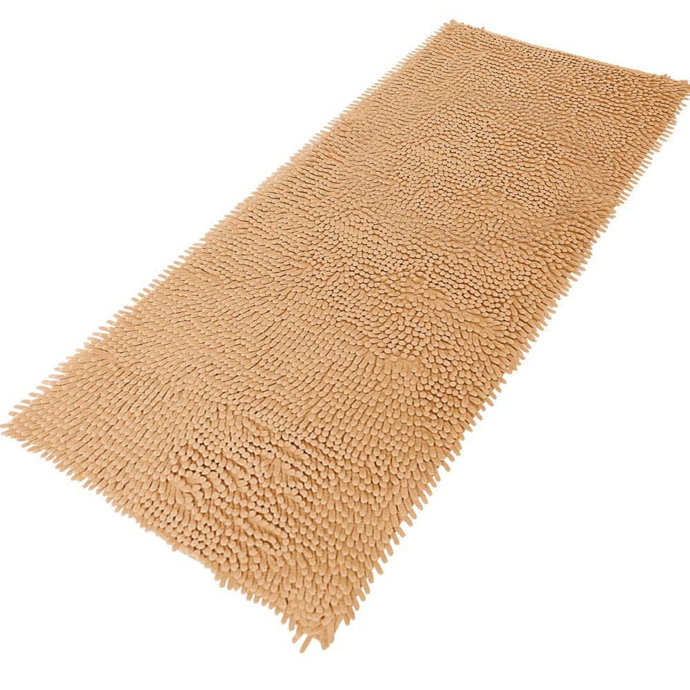 Tapete Passadeira Grande Antiderrapante 50 X 100 cm Bolinha Cáqui