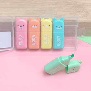 Kit Marca Texto Kawaii Mini 5 ou 6 Unidades VÁRIOS MODELOS - Papelaria Fofa Volta as Aulas