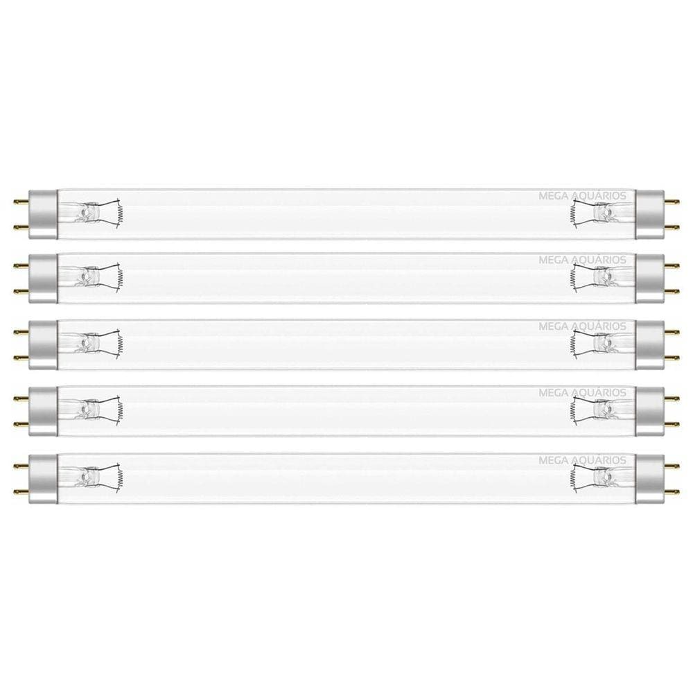 5 Lâmpada Uv 15W Germicida Ultravioleta T8 45Cm Fluorescente