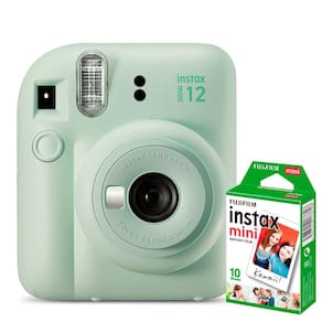 KIT Câmera Fujifilm Instax Mini 12 Verde Menta + 10 Poses