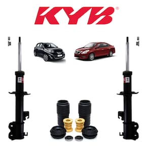 Amortecedor Kyb Diant + Kit Batente Nissan March 2011 A 2020