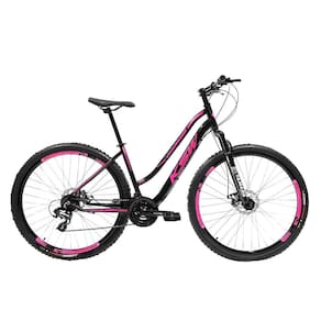 Bike Feminina 29 KSW Sunny 21V Freio a Disco e Trava