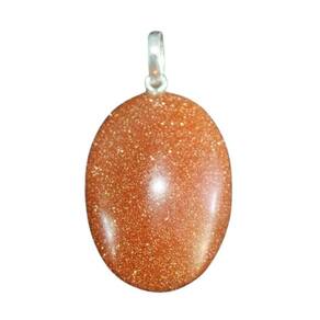 Colar Cabochão Pedra do Sol Castoação Prata 950