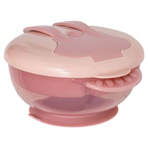 Kit Refeição com Compartimento e Talheres Rosa Buba 16246