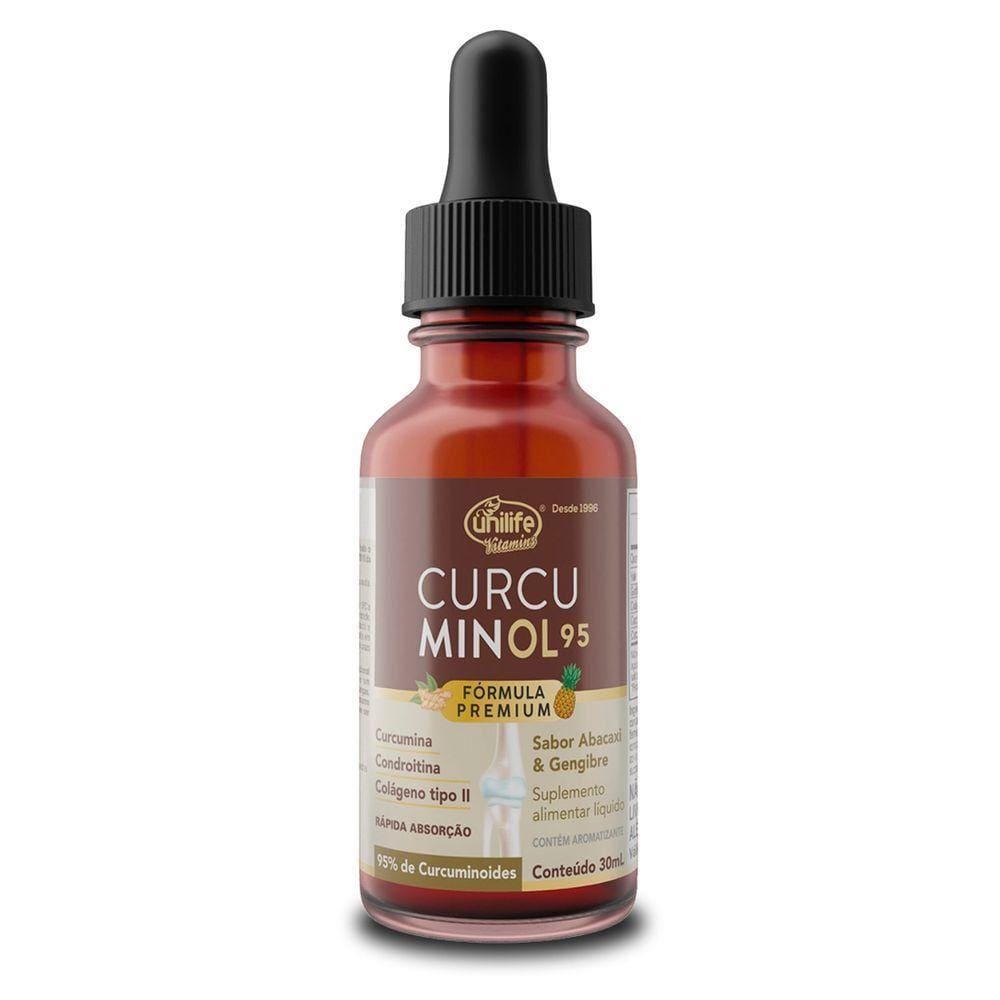Curcuminol Unilife Sabor Abacaxi E Gengibre Em Gotas 30ml