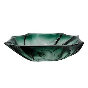 Centro de Mesa Neptune em Cristal Verde - 8x32cm - 18038