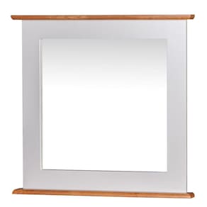 Moldura Retangular Para Banheiro Com Espelho Dália - M53060-60 Cor Laca - Branca