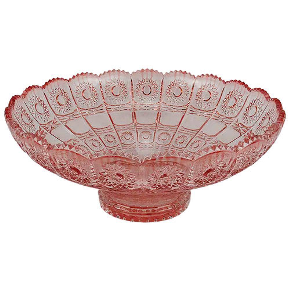 Centro de Mesa Versailles em Cristal Rosa - 26376