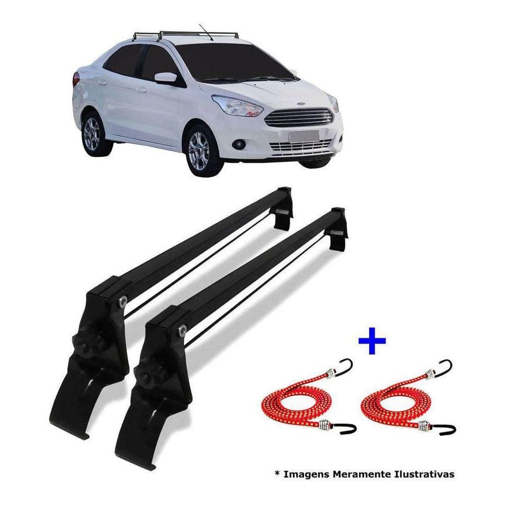 Rack Teto + 2 Elásticos Ford Ka 14-21 - Vhip