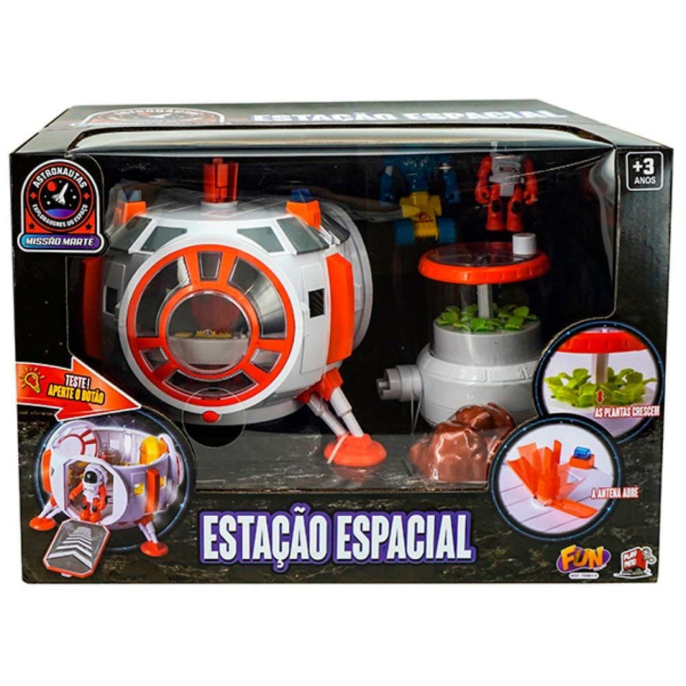 Cenário e Figura - Astronautas - Estação Espacial - Fun Divirta-se