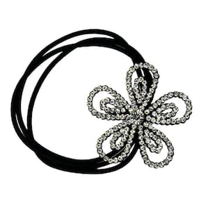 Elástico Para Cabelo Com Flor Vazado