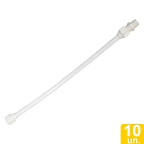 Engate Flexível Plastilit 1/2 50cm - Embalagem com 10 Unidades