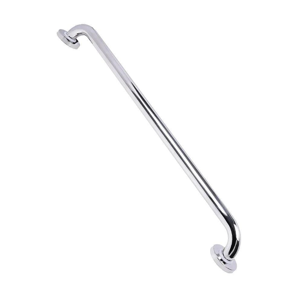 Alça Barra Apoio Kit 2 Uni Inox Cromado 70cm Suporte Gestante Criança Idoso Anti Queda Resistente