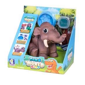 Figura com Som - Dino World Baby - Mamute - Cotiplás