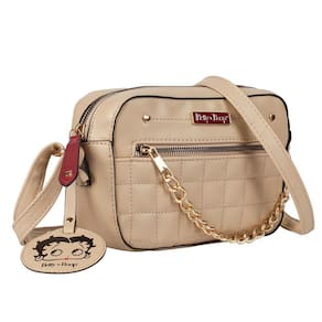 Bolsa Transversal Betty Boop Glamour Bege