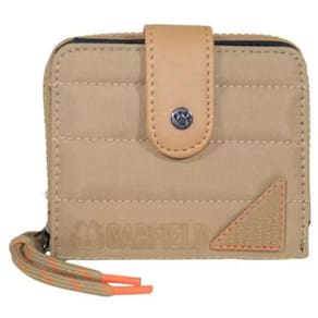 Carteira Garfield Tactel Nylon Pequena Bege