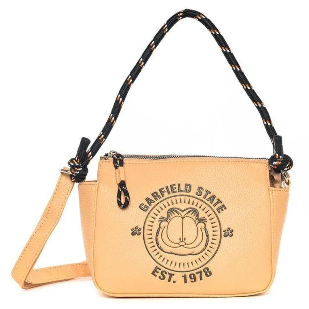 Bolsa Feminina Transversal Garfield Bege