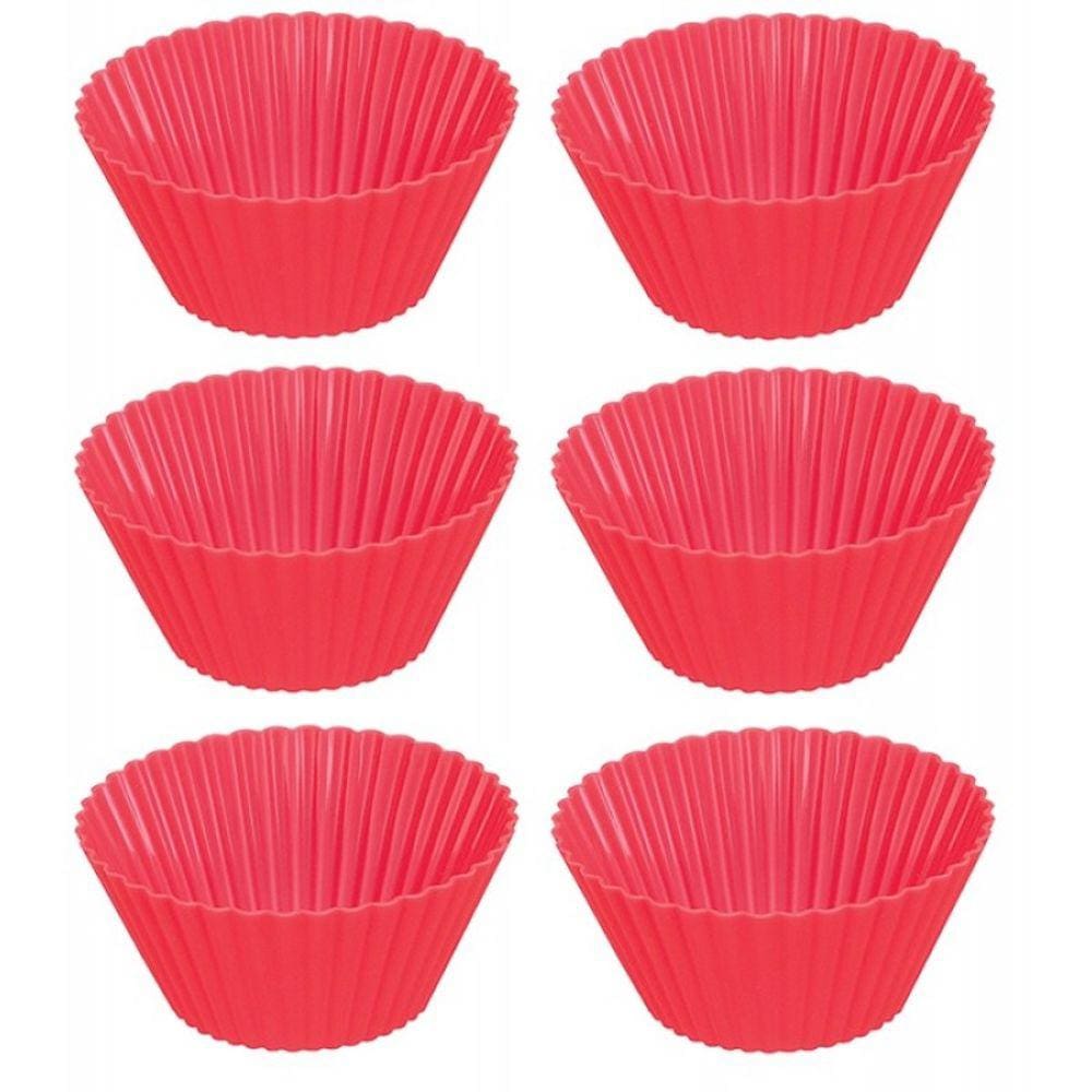 Kit Forma de Silicone para Cupcake 6 Unidades - Yazi