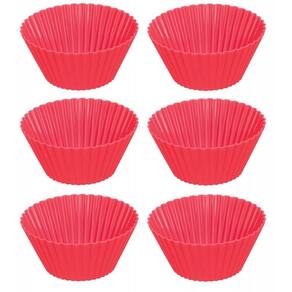 Kit Forma de Silicone para Cupcake 6 Unidades - Yazi
