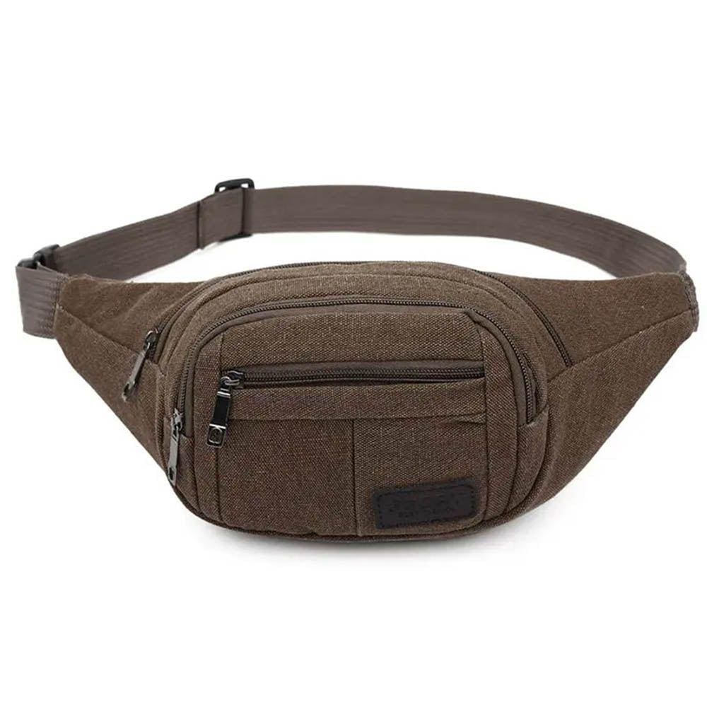 Bolsa Crossbody de Cintura e Transversal com Vários Bolsos