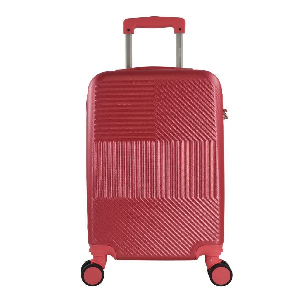 Mala de Bordo Pequena para Viagem em Abs Yins 21190 Cadeado Integrado Rodas Duplas 360 Rosa