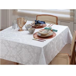 Toalha Mesa Quadrada High Class 160x160cm Branca Raner