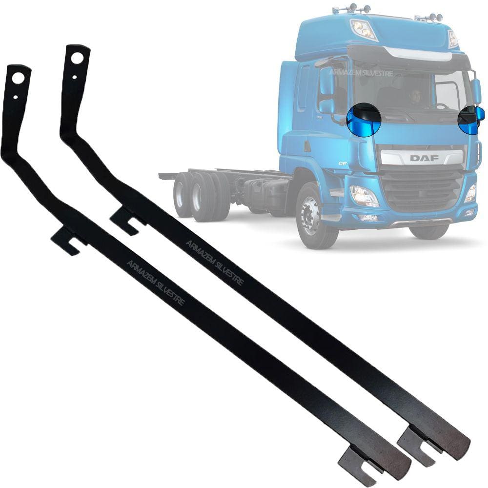 2 Suporte Dianteiro Frontal Parabrisa P/ Antena Px Lado Carona Motorista Daf Cf
