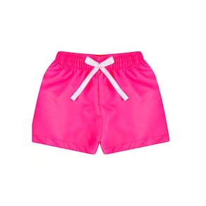Shorts Infantil Menina Neon Para Praia Piscina- Estampa Revela na Água