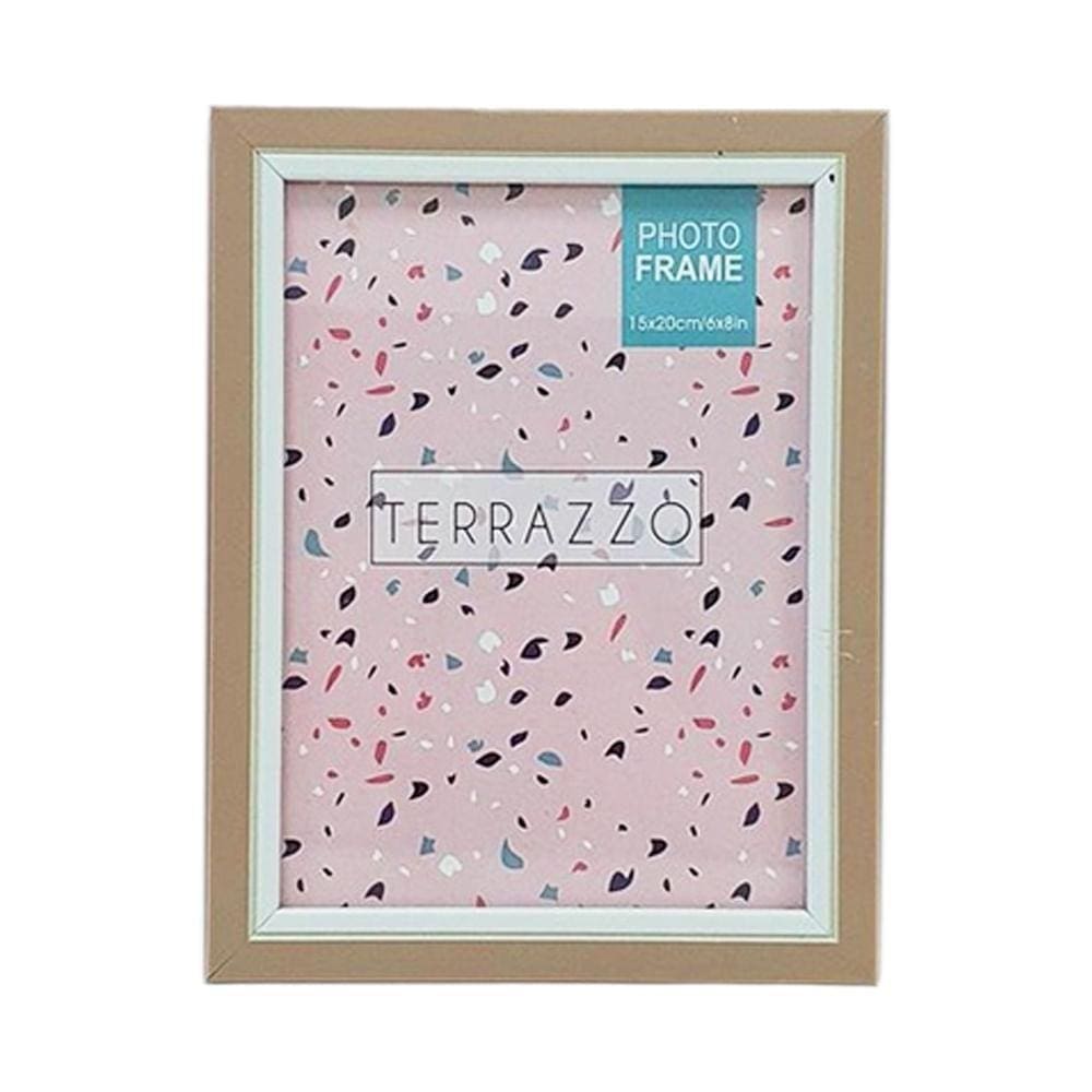 Porta Retrato Terrazo 15x20cm Moldura Rose - Wincy
