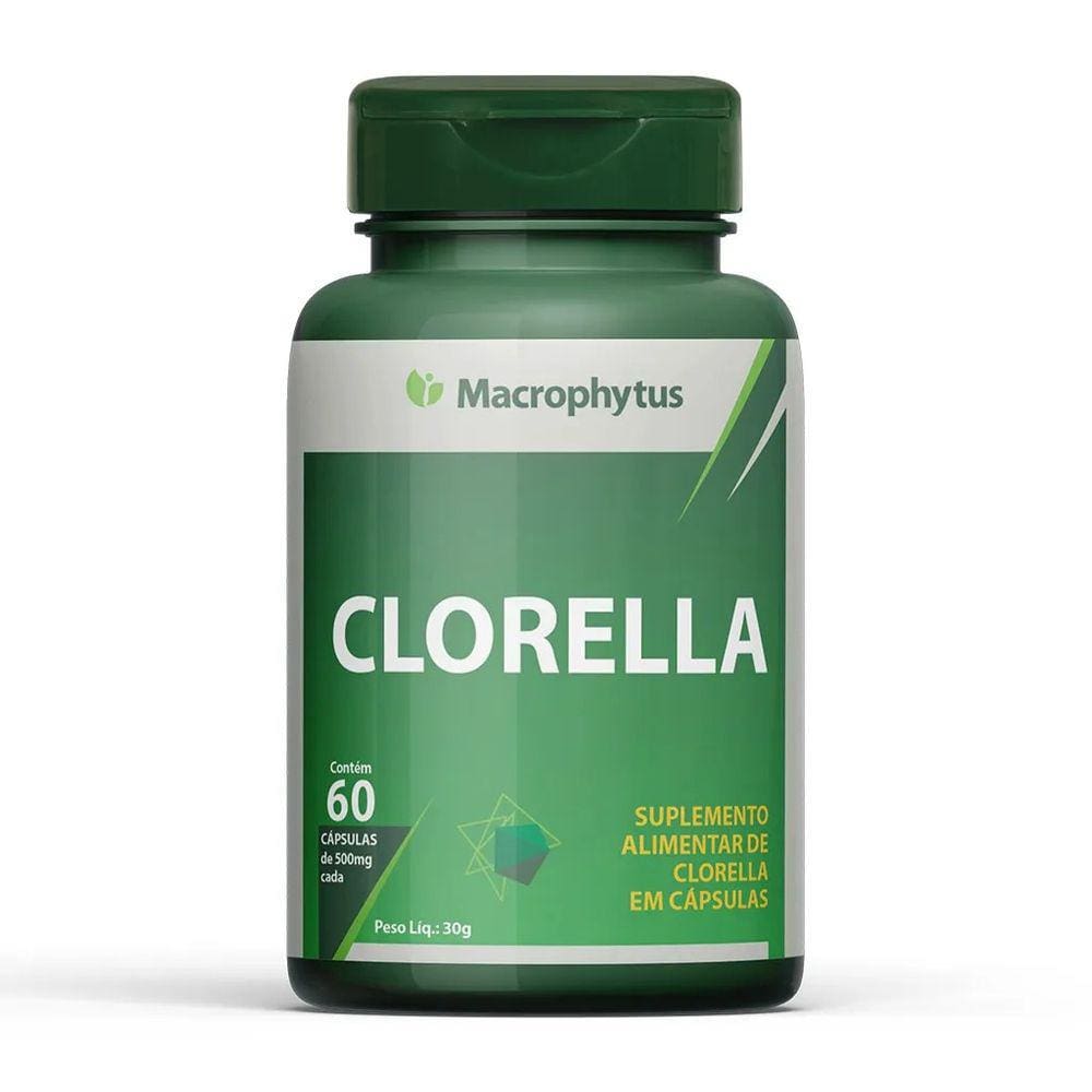 Clorella - Possui Alta Quantidade de Fibras - 60cps Macrophytus